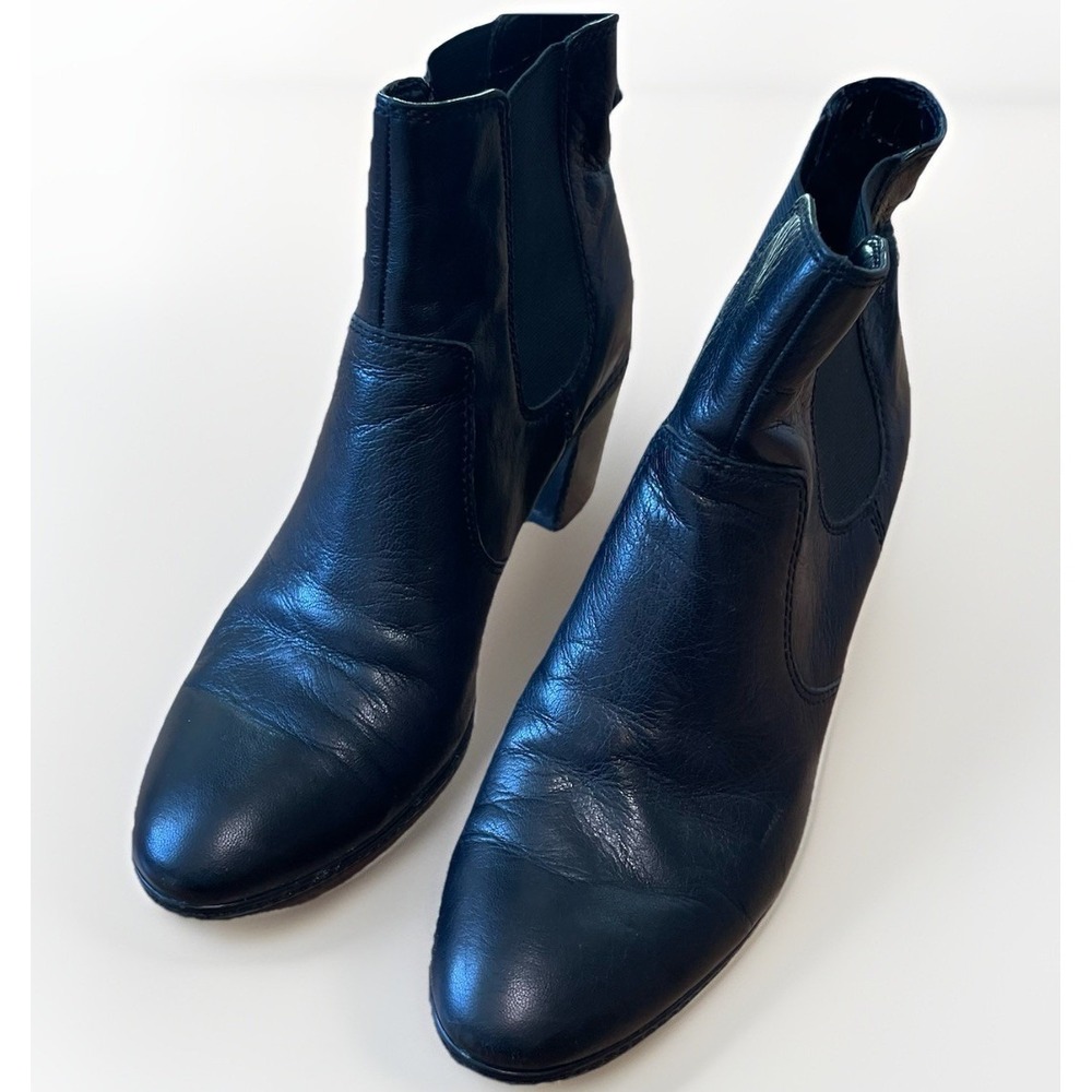 Anne Klein Chelsea Women's Black Ankle Boots Booties Stretch SZ 10